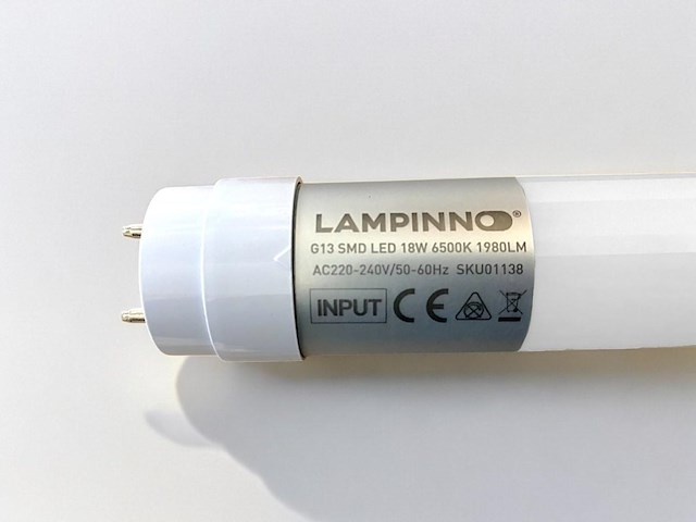 25 x 120cm 18w 6500k led tl buizen led g13 t8 - afbeelding 4 van  5