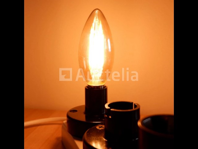 25 x c35 led- filament lamp – 6w – e14 – dimbaar – 2700k – warm wit - afbeelding 1 van  3