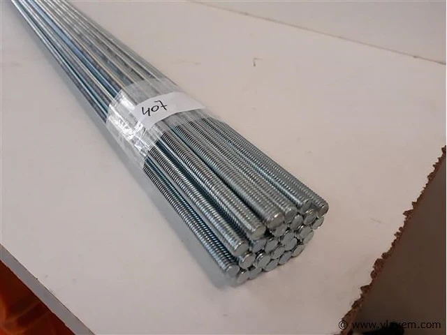 25 x draadstangen verzinkt 1 meter m 6 - afbeelding 2 van  2