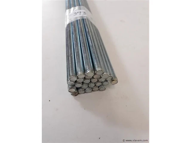 25 x draadstangen verzinkt 1 meter m 8 - afbeelding 1 van  2