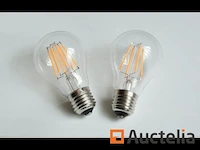 25 x filamentlamp a60 - 6w - led - e27 - dimbaar - 2700k (warm wit) - afbeelding 1 van  3