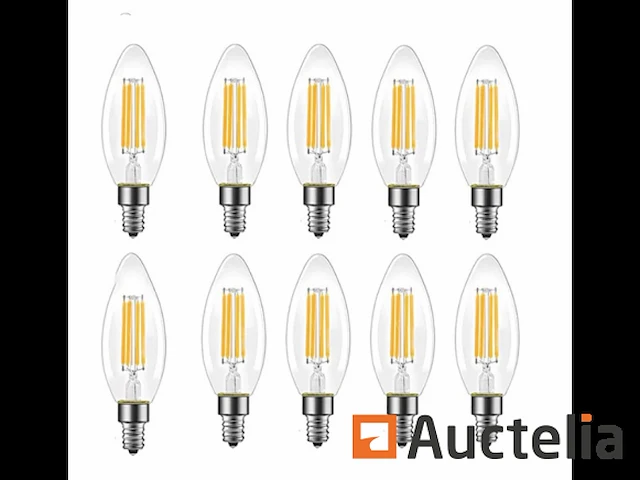 25 x filamentlamp c35 - 6w - led - e14 - dimbaar - 2700k (warm wit) - afbeelding 3 van  3