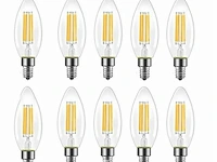 25 x filamentlamp c35 - 6w - led - e14 - dimbaar - 2700k (warm wit) - afbeelding 3 van  4