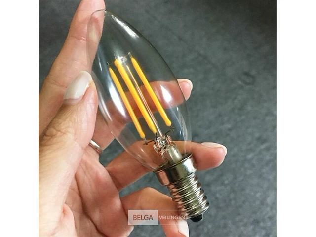 25 x filamentlamp c35 - 6w - led - e14 - dimbaar - 2700k (warm wit) - afbeelding 4 van  4