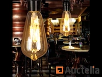 25 x filamentlamp st64 amber - 6w - led - e27 - dimbaar - 2700k (warm wit) - afbeelding 3 van  3