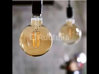 25 x g95 amber filament lamp – 6w – e27 – dimbaar – 2700k – 500 lm – ip20 – binnen - afbeelding 2 van  3