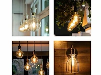 25 x g95 amber filament lamp – 6w – e27 – dimbaar – 2700k – 500 lm – ip20 – binnen - afbeelding 3 van  3