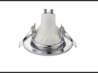 25 x gu10 armatuur met lamphouder (zilver) - afbeelding 2 van  6