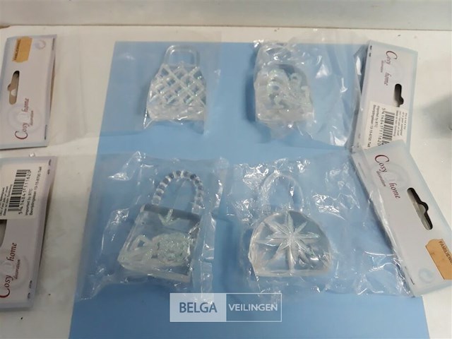 25 x hangdeco acryl handtas 4 assorti 7 cm - afbeelding 3 van  3