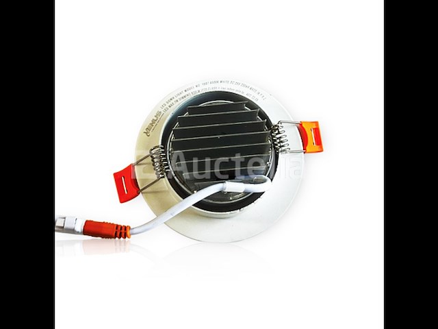 25 x inbouw led spot – 7w – draaibaar – dimbaar – 6500k koud wit – cob – ø70mm – ip20 - afbeelding 1 van  6