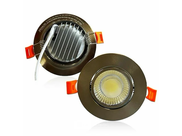 25 x inbouwspot 7w led zilver dimbaar 6500k daglicht - afbeelding 4 van  7