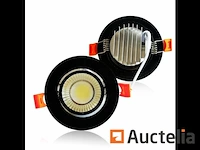 25 x inbouwspot 7w led zwart 6500k daglicht - afbeelding 2 van  4