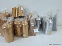 25 x kaarsen mix goud-zilver - afbeelding 2 van  2