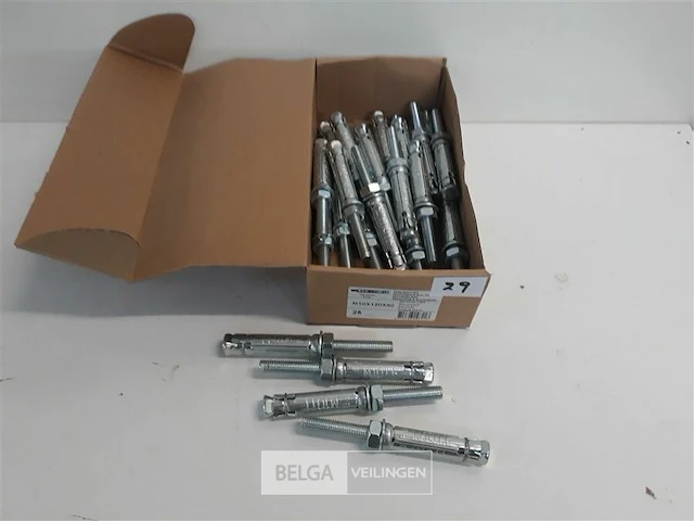 25 x keilbout verzinkt 10x120x60 mm - afbeelding 3 van  3