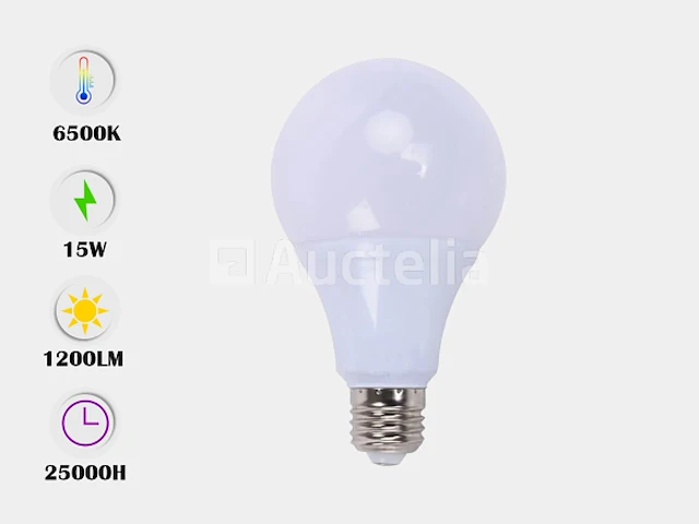25 x led lamp - smd - e27 - 15w 6000k (daglicht) - afbeelding 3 van  3