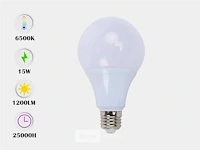 25 x led lamp - smd - e27 - 15w 6000k (daglicht) - afbeelding 1 van  4