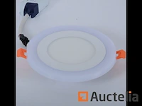 25 x led paneel - tweekleurig : warm + wit 3w + 3w - afbeelding 3 van  5