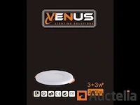 25 x led paneel - tweekleurig : warm + wit 3w + 3w - afbeelding 4 van  5