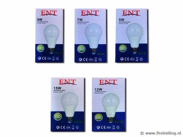 25 x smd led lamp – e27 – 15w – 6000k – daglicht - afbeelding 3 van  3