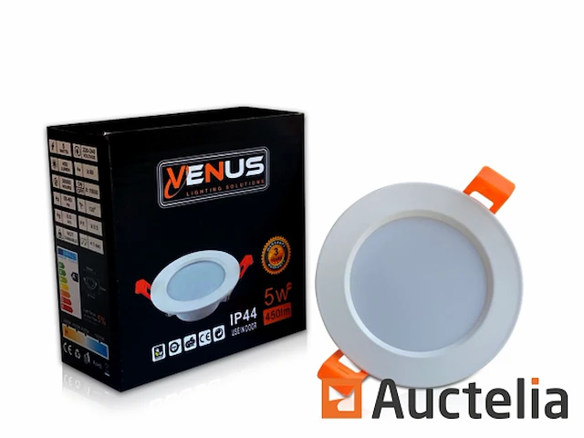 25 x venus 5w rond led paneel waterdicht ip44 6500k (wit). - afbeelding 4 van  4