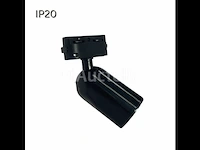 25 x verstelbare railspot met gu10 fitting (zwart) - afbeelding 3 van  5