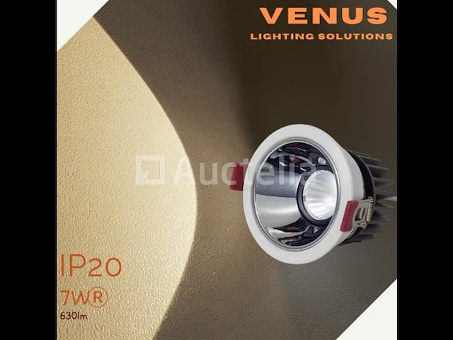 25 x verzonken inbouwspot (ug-07) - 3000k - wit/zilver - afbeelding 2 van  4