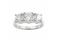 2.50 cts lab gekweekte diamanten ring maat-eu-54 - afbeelding 1 van  7