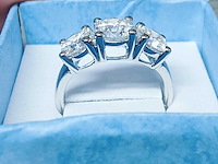 2.50 cts lab gekweekte diamanten ring maat-eu-54 - afbeelding 3 van  7