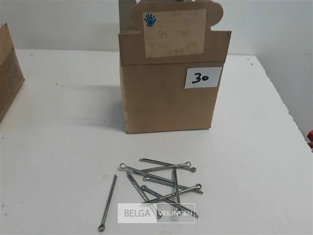 250 x splitpennen verzinkt 3,2x50 mm - afbeelding 1 van  3