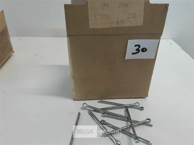 250 x splitpennen verzinkt 3,2x50 mm - afbeelding 3 van  3