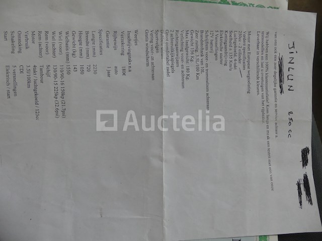 250cc jinlun jl 250-5 motorfiets (vin: lj5pg509961110053) - afbeelding 2 van  20