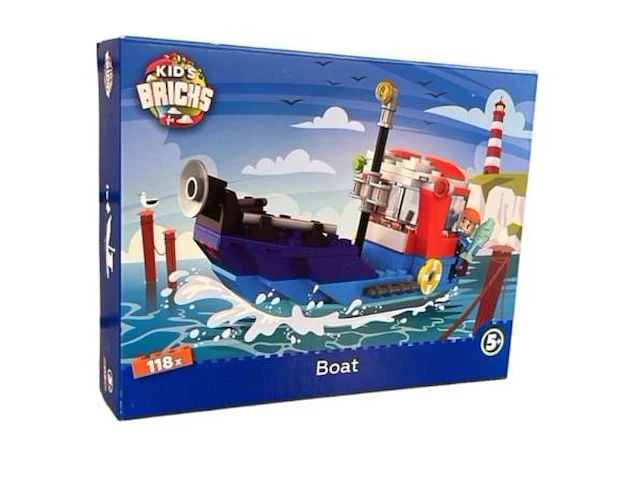 250x kid's bricks boat - afbeelding 1 van  1