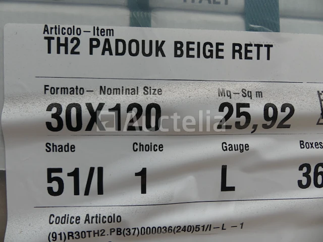 25,92 m² ek th2 padouk tegels beige - afbeelding 6 van  6