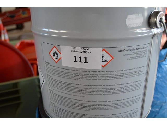 25kg snelbeton, 2 x epdm rubber + lijm - afbeelding 2 van  6