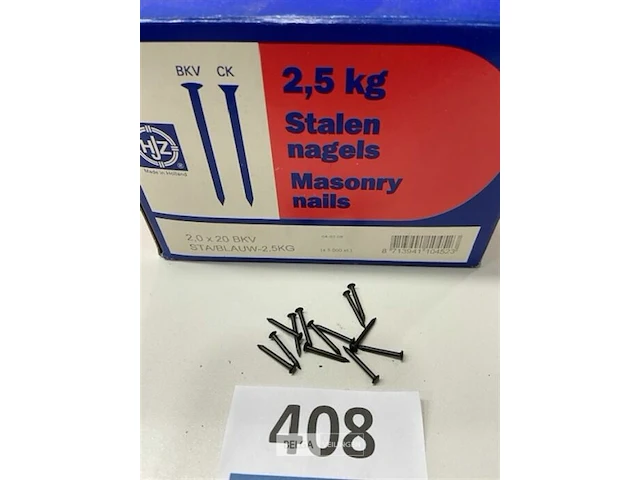 2,5kg stalennagels 2x20 - afbeelding 1 van  3