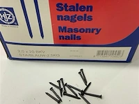 2,5kg stalennagels 2x20 - afbeelding 1 van  3