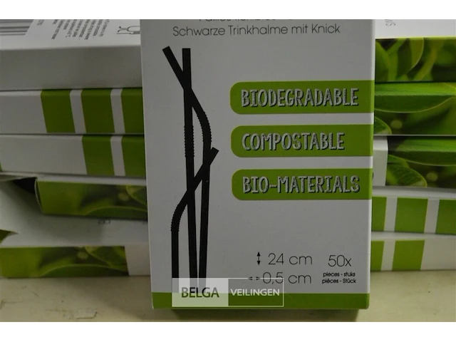 25x 50 bonapipet rietjes afzonderlijk verpakt - afbeelding 2 van  2