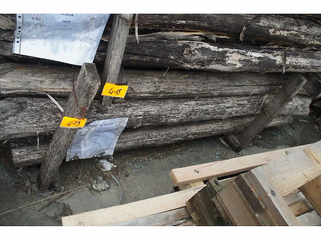 25x acacia paal dia 14/16 - afbeelding 1 van  5