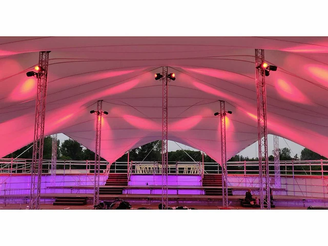 25x25m white stretch tent cloud series - afbeelding 3 van  5