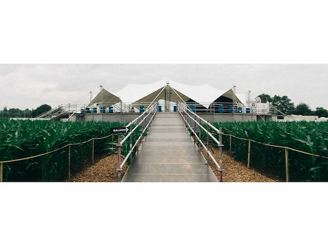 25x25m white stretch tent cloud series - afbeelding 5 van  5