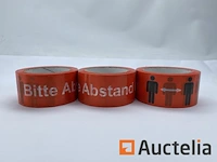 267 stuks rode waarschuwingstape "gelieve afstand te houden" - afbeelding 5 van  6