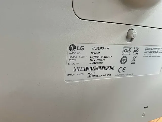 27” 4k uhd monitor lg 27up85np - afbeelding 5 van  8