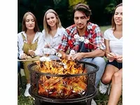 27-inch ronde vuurkorven voor buiten voor terras, kamperen - afbeelding 1 van  6