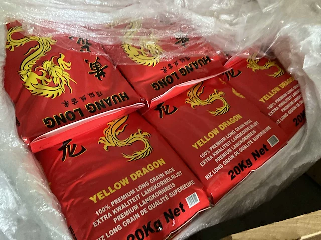 27 zakken langkorrel rijst yellow dragon 20 kg. - afbeelding 4 van  4