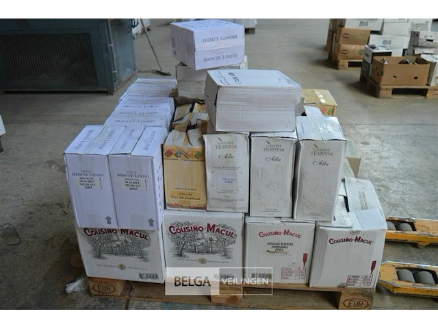 ±270 flessen inhoud pallet div soorten wijnen - afbeelding 6 van  8