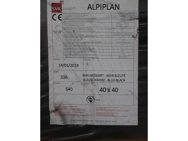 2700 leien svk lei alpiplan 40x40 blz336 (540 st/pal) - afbeelding 2 van  3