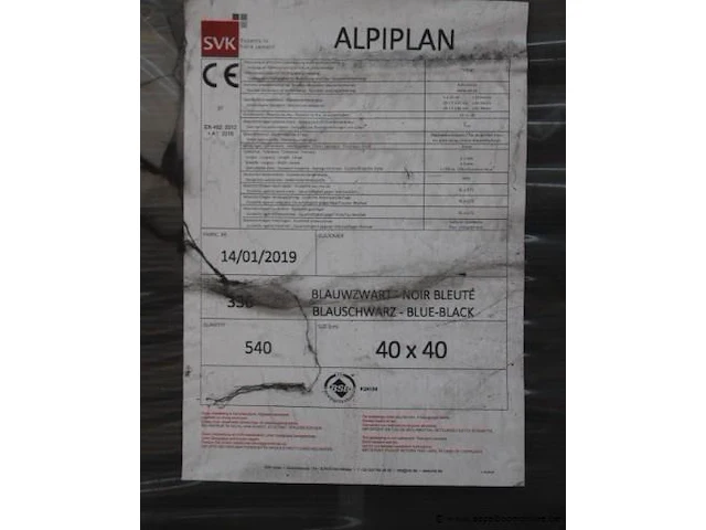 2700 leien svk lei alpiplan 40x40 blz336 (540 st/pal) - afbeelding 2 van  3