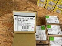 28 dozen spaanplaatschroeven ; deels inox - afbeelding 2 van  7