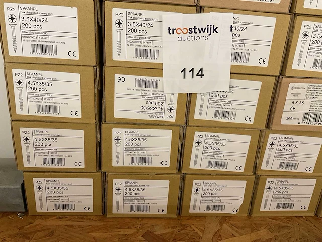 28 dozen spaanplaatschroeven - afbeelding 3 van  5