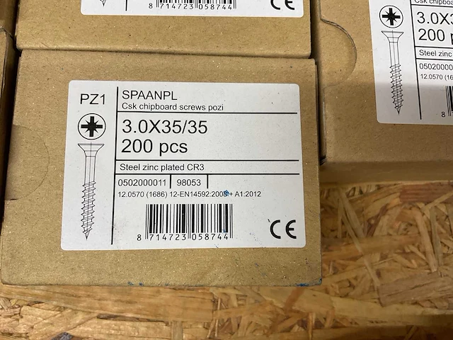 28 dozen spaanplaatschroeven - afbeelding 3 van  7